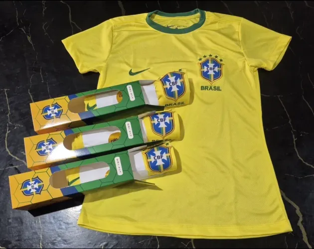 Camisas Dryfit Brasil Feminina Bordada