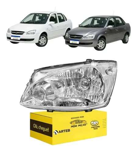 Farol Chevrolet Classic 2011 2012 2013 2014 15 2016 Arteb Le Esquerdo/motorista
