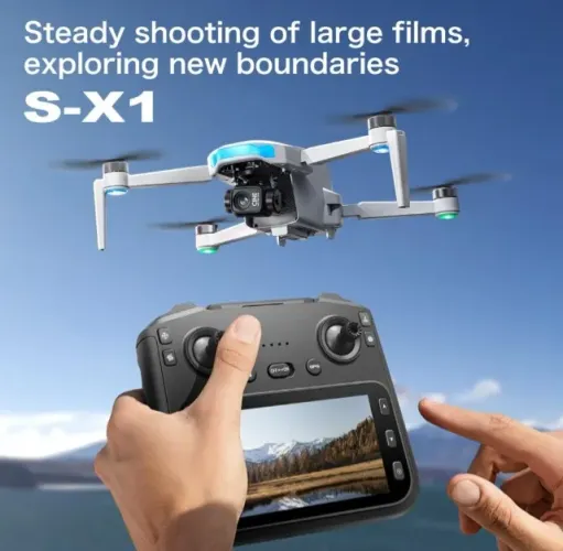 DRONE S-X1 GPS 4K COM GIMBAL SEM BATERIA