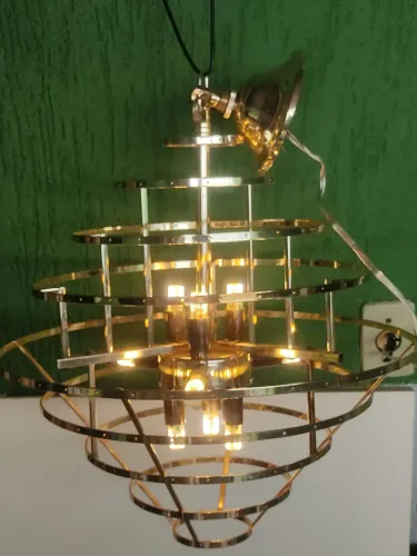 lustre gaiola LED