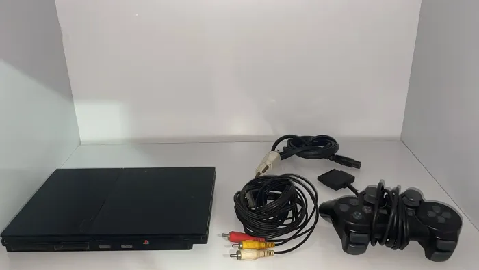 Sony PlayStation 2 Slim Standard Charcoal black( leitor funcionando perfeitamente