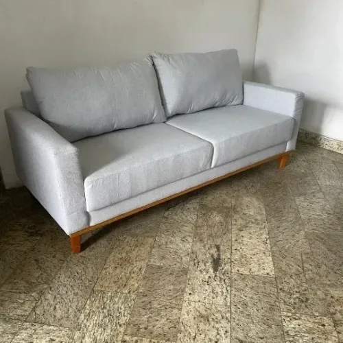 Sofa Living Brunet 1,80 m Linho-Entrega Rápida