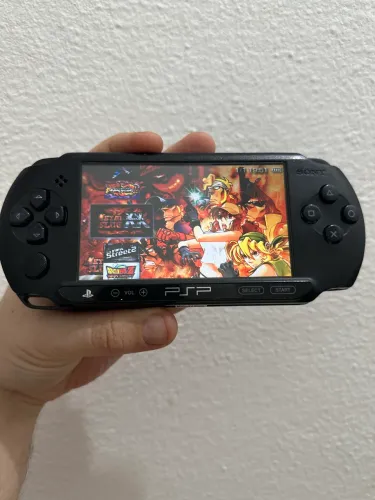 Videogame PSP STREET Destravado + Jogos Na Memória + Carregador 
