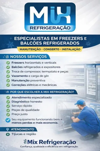 Conserto de Geladeira Freezer e Máquina de Lavar roupa 
