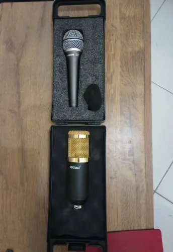 Microfone condensador + microfone lesom