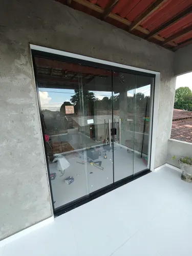 Portas de vidro temperado