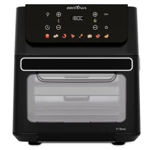 Ayr Fryer Oven Britânia 11 Litros, 8 Funções 1800W, Nova Na Caixa