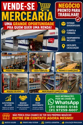 VENDE-SE UMA MERCEARIA