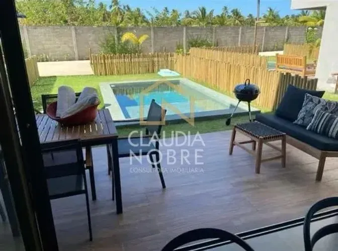 Casa mobiliada com piscina privativa na beira-mar do Marceneiro  Rota dos Milagres  - AL