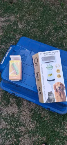 Kit PET  Casinha de cachorro + escova e secador mais escova a vapor