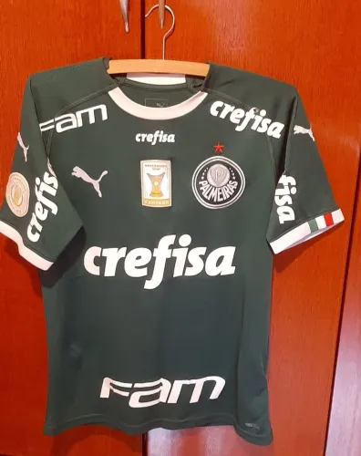 Camisa do Palmeiras usada em jogo pelo Dudu - Relíquia - Tam. M