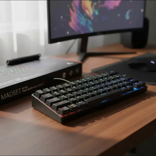 Teclado Mecânico Switch Azul 