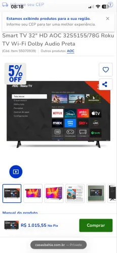 Tv nova de 32