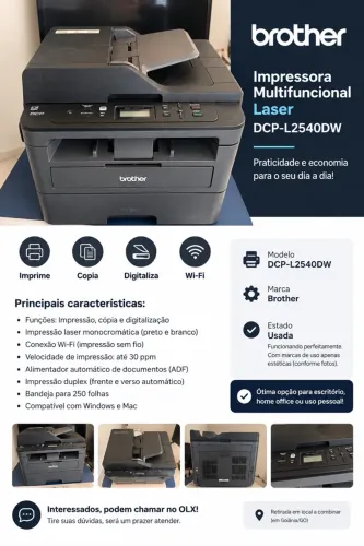 IMPRESSORA BROTHER DCP-L2540DW