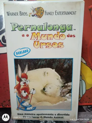 FITA VHS WARNER BROS PERNALONGA * MUNDO DOS URSOS * 