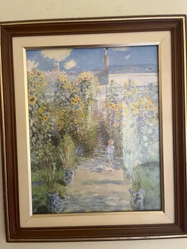 Quadro reprodução paisagem claude monet 