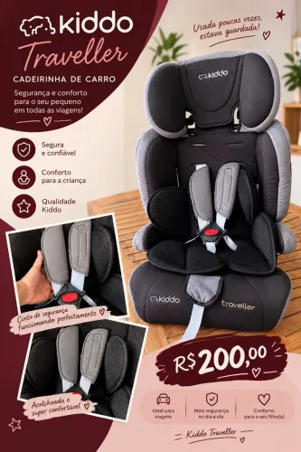 Cadeirinha de carro kiddo
