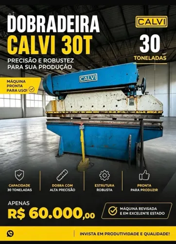 Dobradeira de chapa Calvi 30T
