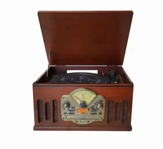 Toca Discos CTX Scala com CD, Rádio FM, USB e Entrada e Saída Auxiliar, Bivolt