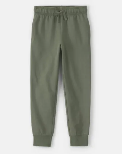 Calça Carters de moletom infantil estilo French Terry Verde- Tamanho 12 