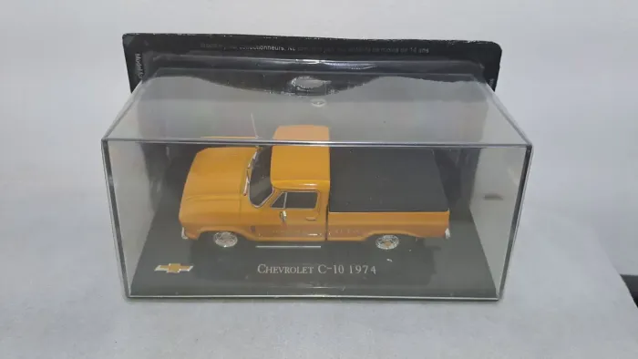 * MT Chevrolet 1:43 C-10 1974 Carros Inesquecíveis do Brasil Coleção Chevrolet Pickup