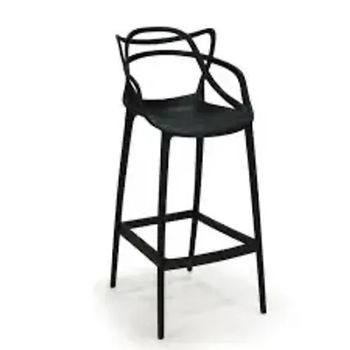 4 Banqueta Allegra Top Chairs Preta Sala Jantar Cozinha Area Gourmet