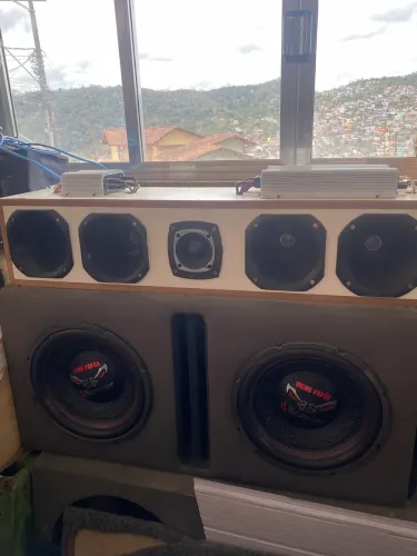 Som Completo "Caixa Bob" - Taramps + Bicho Papão (Top e Batendo Muito!)