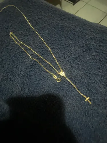 Colar terço magold (banhado a ouro 18k)