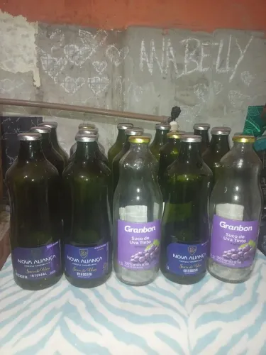 Garrafas de vidro de 1,5