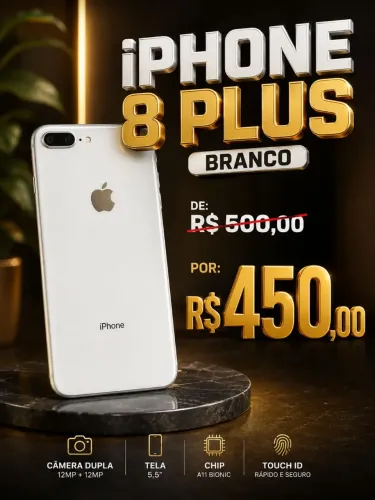 iPhone 8 plus Branco