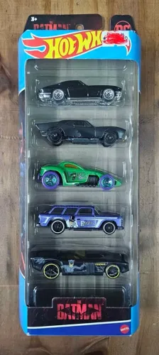 Hot Wheels The Batman 5-Pack HFV88 2022 Lacrado - Batmobile Riddler Penguin Catwoman