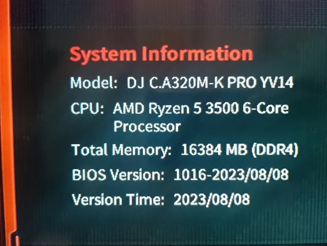 Placa MÃE A320 K-PRO + processador RYZEN 5 3500