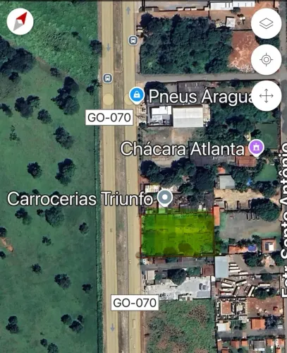 Área a venda com 4.000m² frente para GO-070 Parque Maracanã - Goiânia - GO