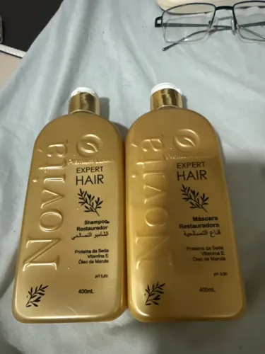 Shampoo e máscara hidratação Novita