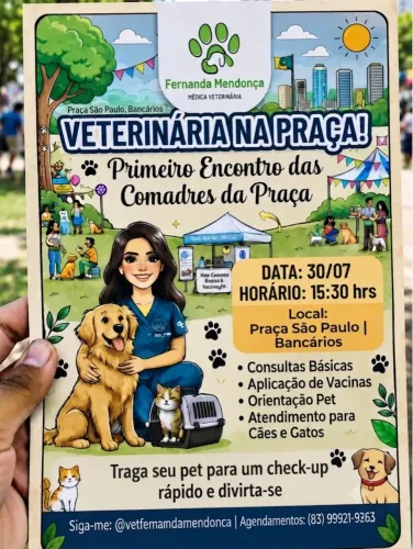 Veterinária na praça