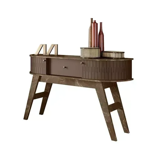 Aparador Estoril Imperial/Sepia Com Porta Curva