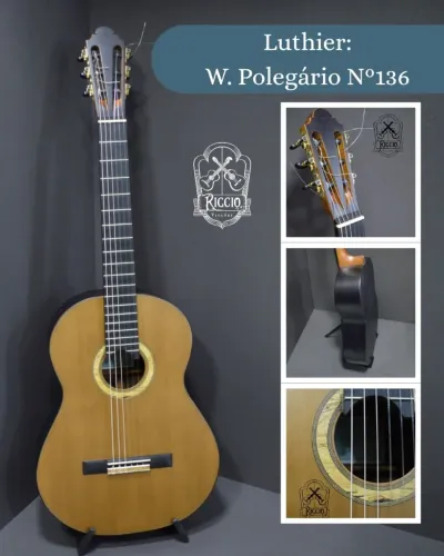Violão Luthier Wellington Polegário, Nº136, Ano 2025