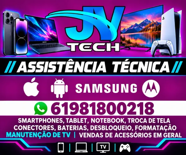 Assistindo técnica especializada em manutenção de celular, notebook,Pc,game e Tv