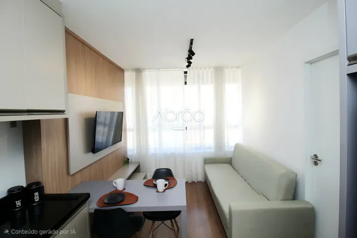 Apartamento mobiliado para alugar no centro de Curitiba - 33m² - Elysia Collective Living 
