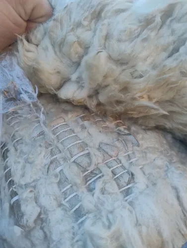 Tapete de Pele de Carneiro Natural 2,00 x 3,00 m - Lavado e Higienizado