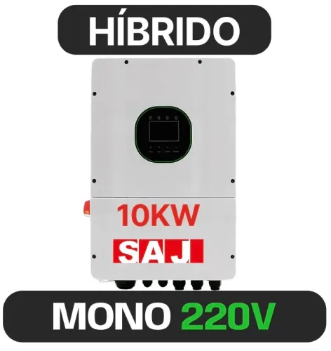 INVERSOR SAJ MONO HIBRIDO 10KW-H2 220V 2MPPT