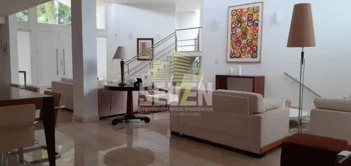 Casa com 4 Suítes no Condomínio Colonial Fechado Piscina, Sauna e Home Theater