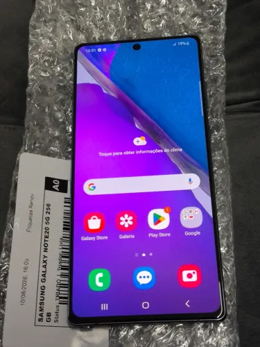 Samsung note 20 5g 256gb estado de novo