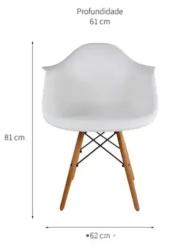 CADEIRA COM BRAÇO CHARLES EAMES