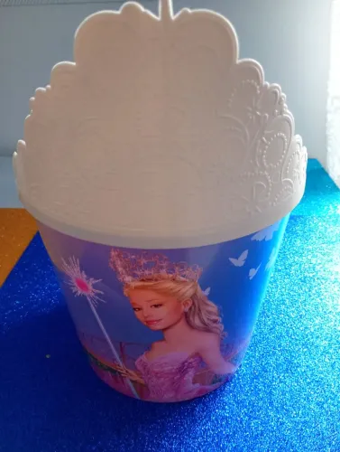 (Produto Novo)Balde de pipoca Wicked 1 versão Glinda
