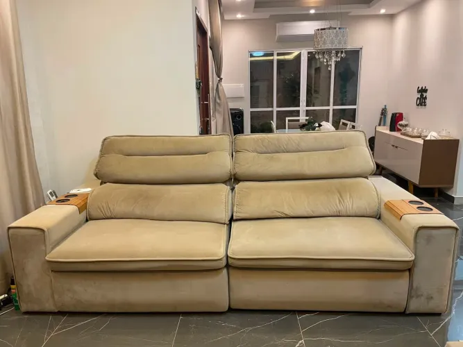 Sofá Retrátil/Reclinável 2,70m - Confortável e Espaçoso