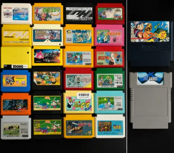 Cartuchos para Nes, composto por jogos originais japoneses - Consultar valores.