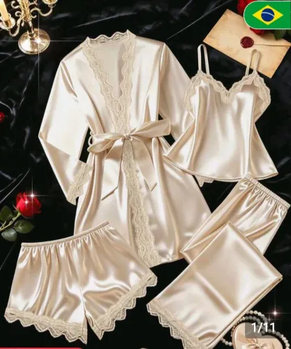 Pijama 4 PEÇAS Fino