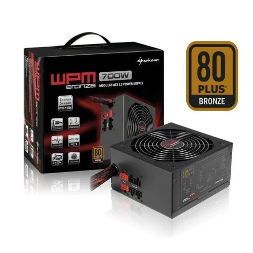 Fonte Sharkoon WPM 700w Modular 80plus Bronze
