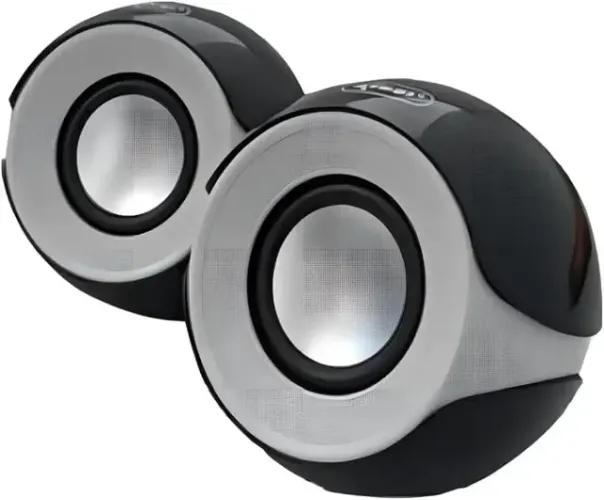 Caixa de Som Estéreo USB 10W para PC e Notebook, Preto